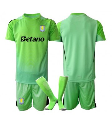 Aston Villa Torwart Replik Auswärtstrikot Kinder 2025-26 Kurzarm (+ Kurze Hosen)